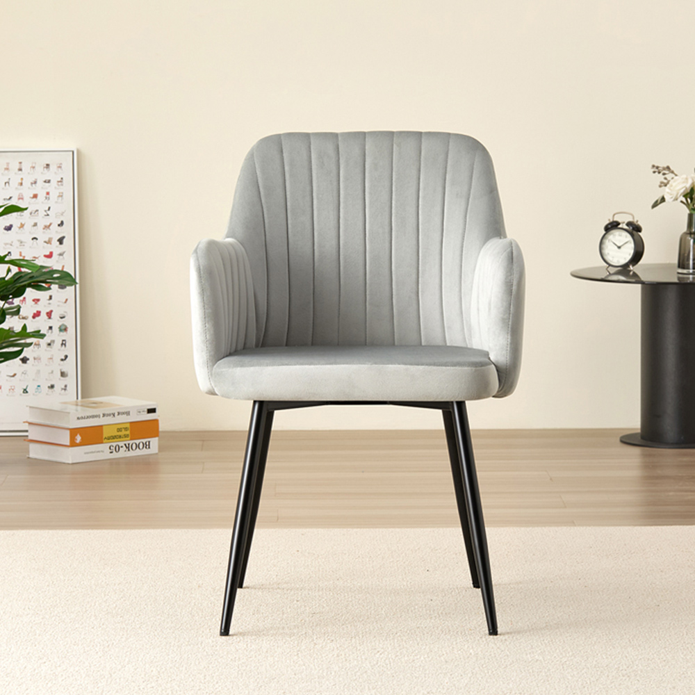 Indoor Living Seattle Charlotte 4 Seater Round Dining Set Grey Image 5