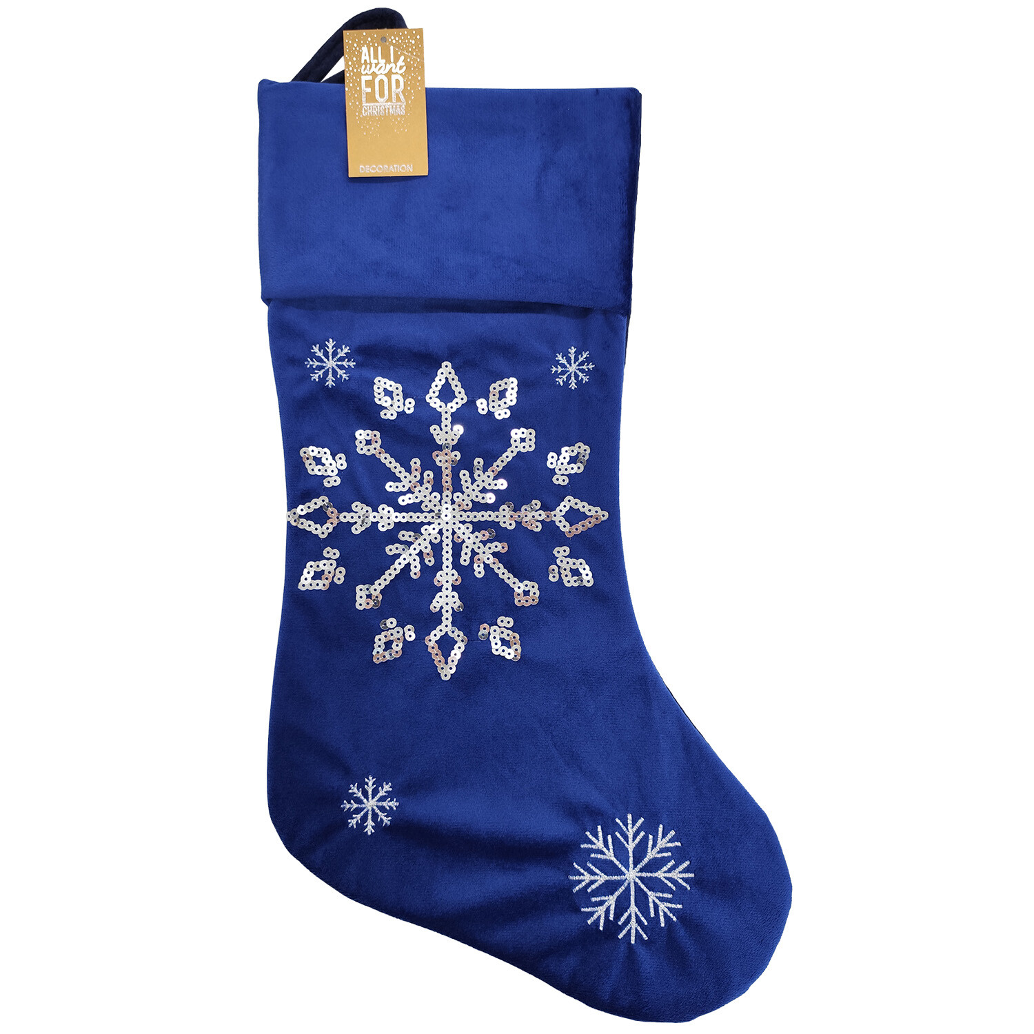 Sequin Stocking Midnight Blue - Midnight Blue Image 6
