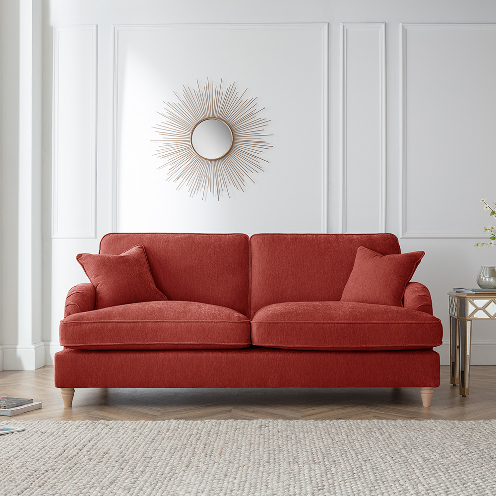 The Vienna 3 Seater Apricot Sofa Image 5