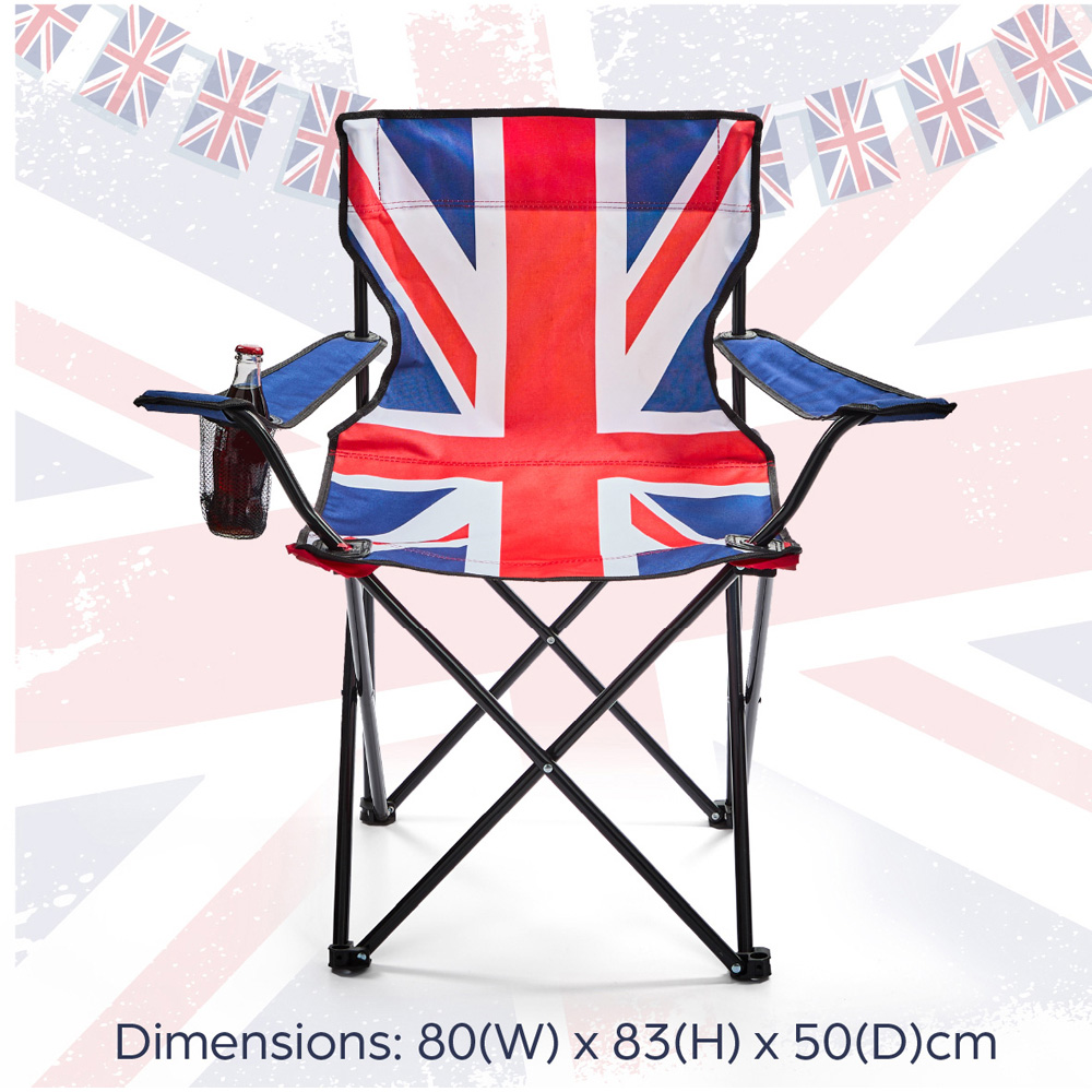 Milestone Union Jack Foldable Leisure Chair Image 9