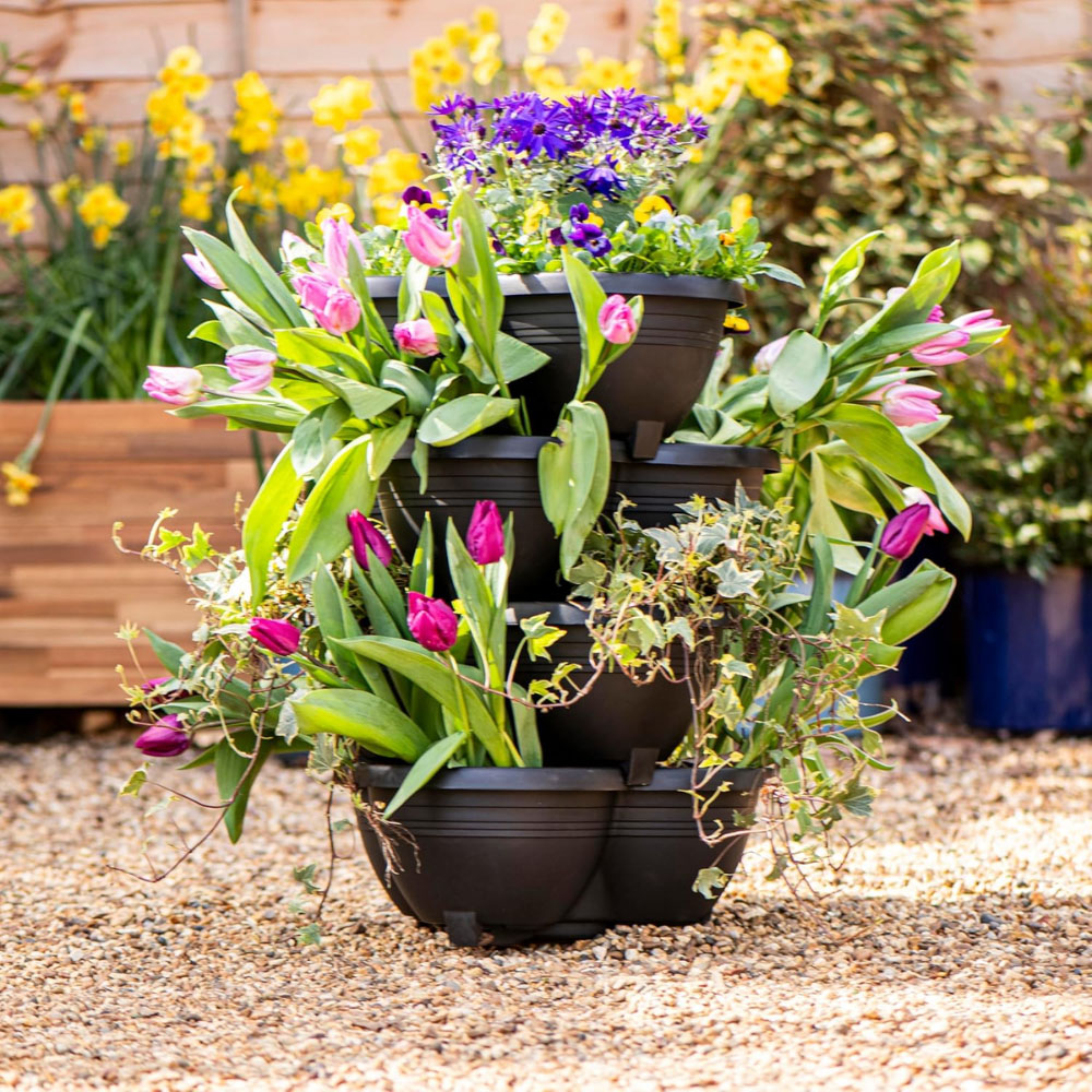 Garden Gear 4 Layer Stacking Planter 17cm 4 Pack Image 6