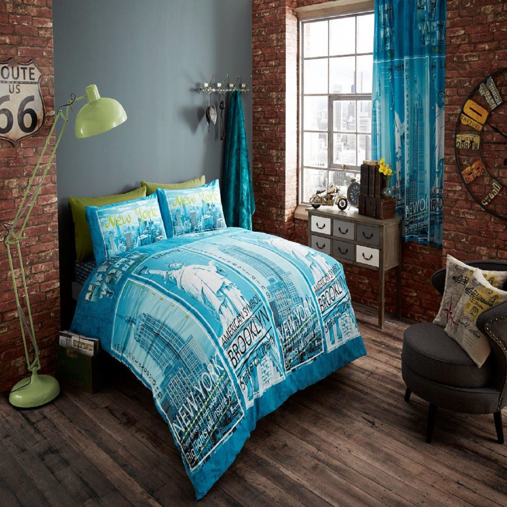 Smart Living King Size Teal Inspire Duvet Set Image 3