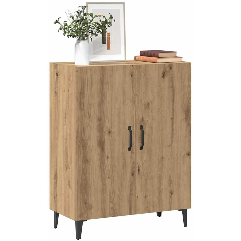 vidaXL 2 Door Artisan Oak Sideboard Image 3