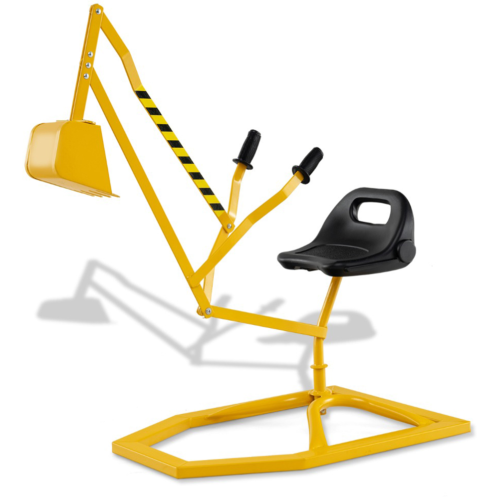 Costway Kids Yellow Rotatable Sand Digger Image 4