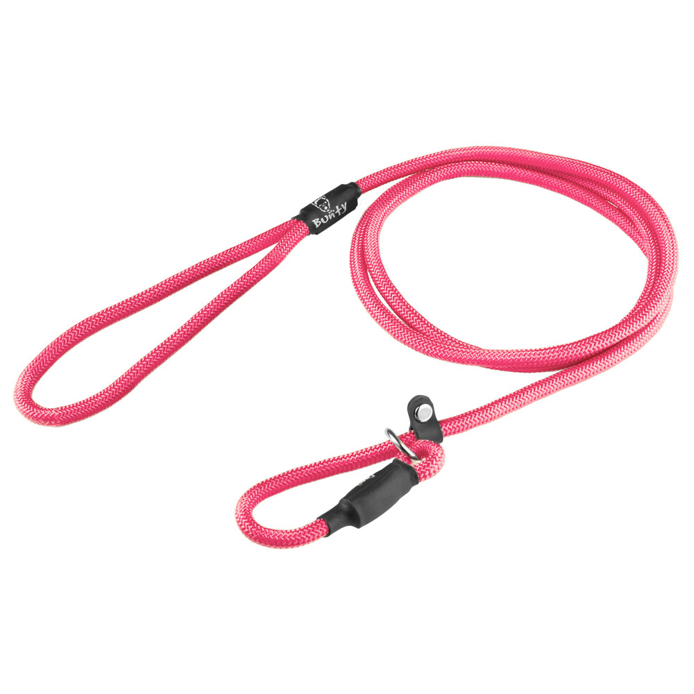 Bunty Medium 8mm Pink Rope Slip-On Lead For Dogs Image 1