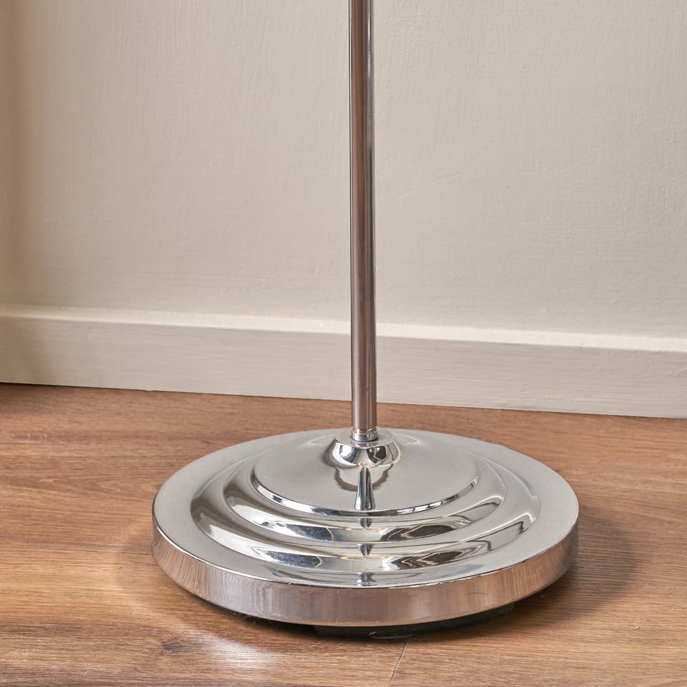 Pacific Lifestyle Jenna Silver Metal Twist Floor Lamp Image 5