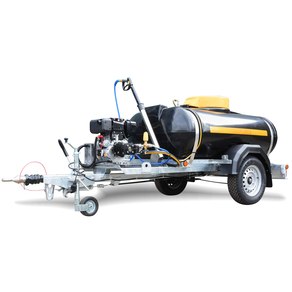 V-TUF DELUGE 13HP Gearbox Driven Honda Petrol 1125L Highway Trailer Bowser Pressure Washer 275Bar Image 1