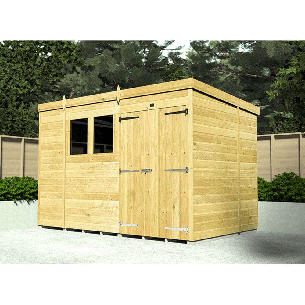 DIY Sheds 7 x 4ft Tongue and Groove Timber Pent Security Shed Image 2