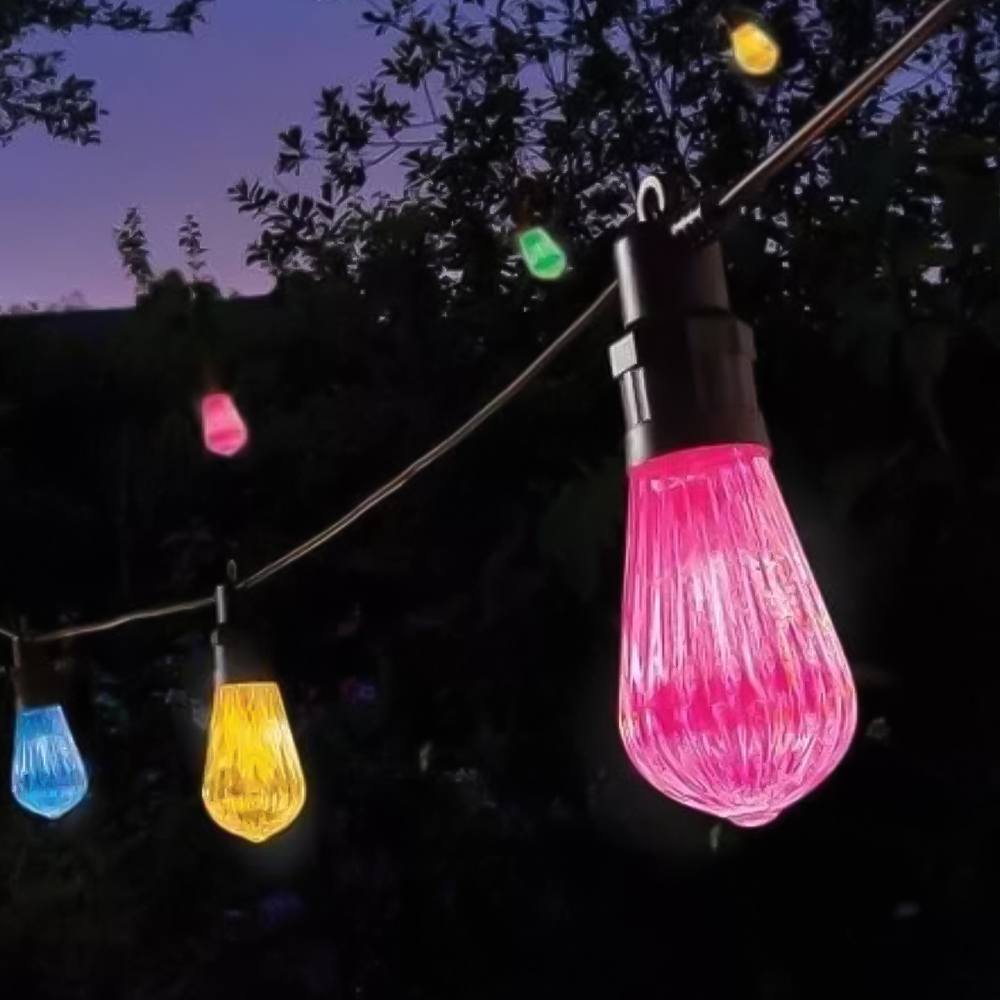 Garden Mile 20 Pack Multicolour Fluted LED String Light Image 2