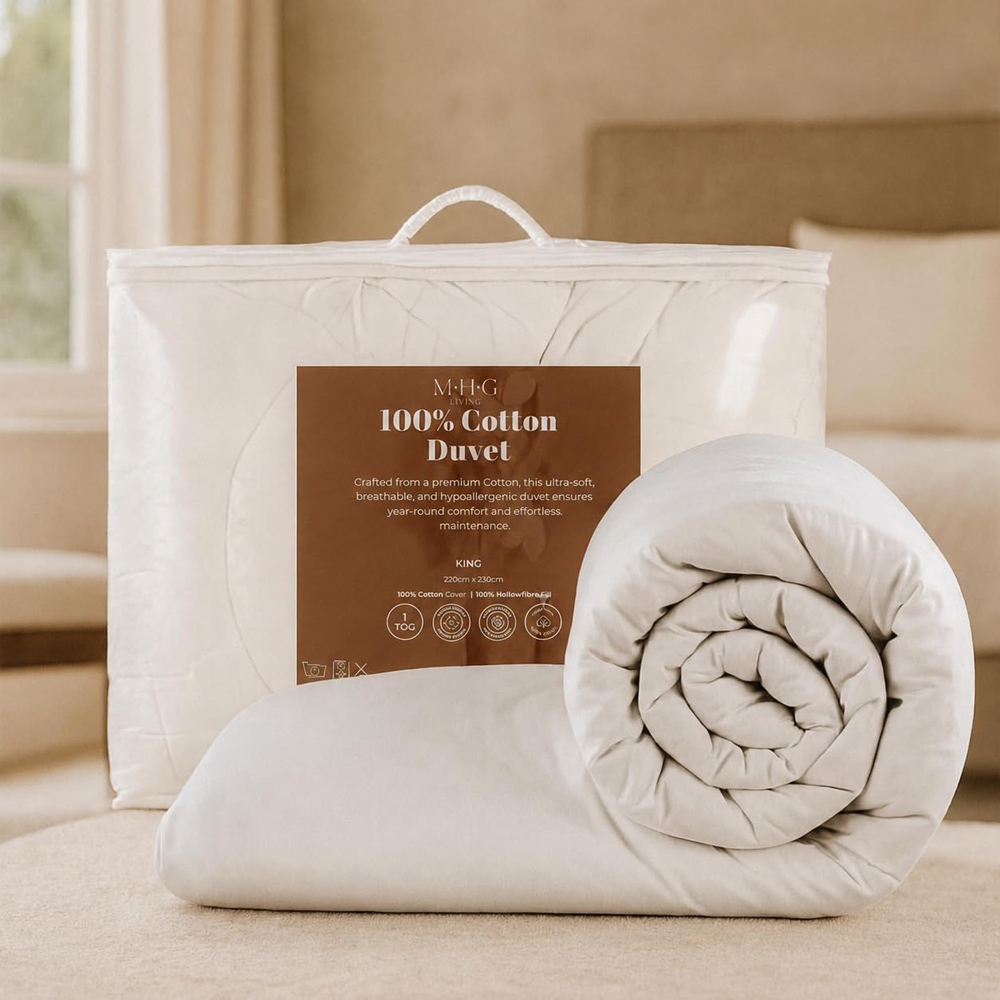 MHG Living King Size Lightweight Soft Summer Duvet 1 Tog Image 3