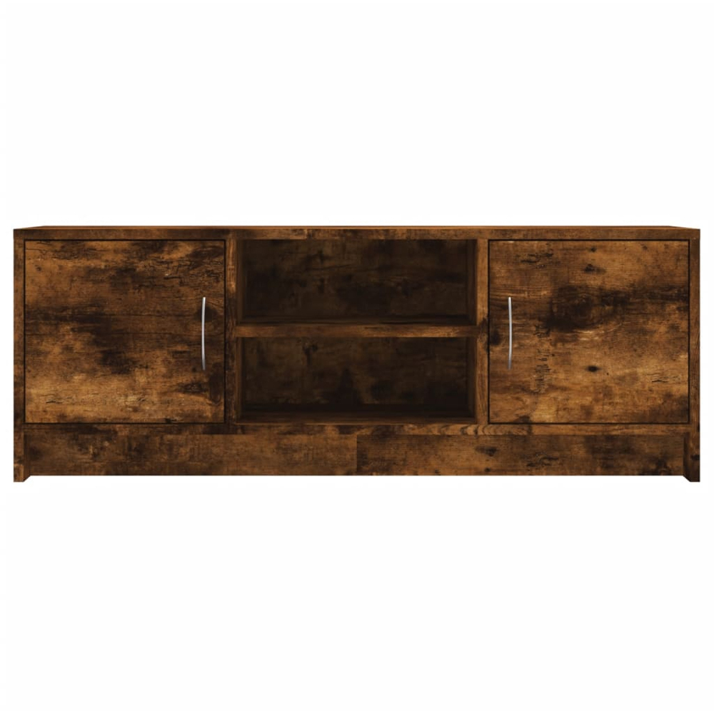 vidaXL 2 Door 2 Shelf Smoked Oak TV Cabinet Image 5