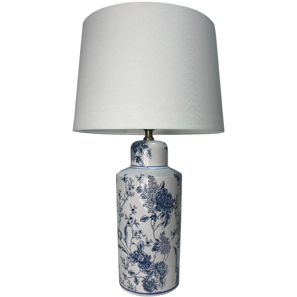 Acacia Home Ceramic Table Lamp with Shade 49cm Image 1