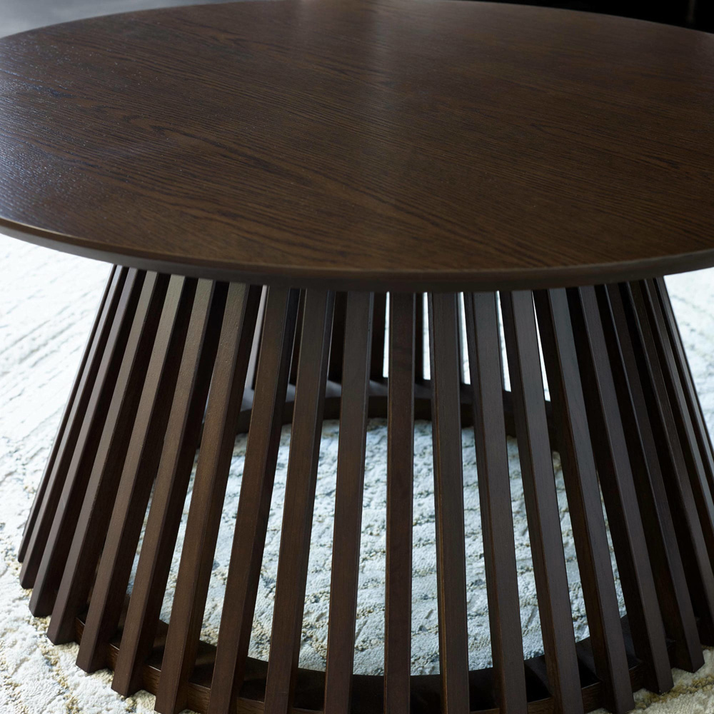 Julian Bowen Ollie Dark Oak Round Coffee Table Image 7