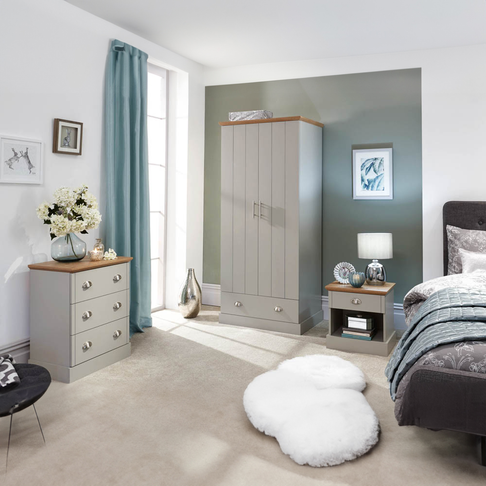GFW Kendal Grey 3 Piece Bedroom Furniture Set Image 6