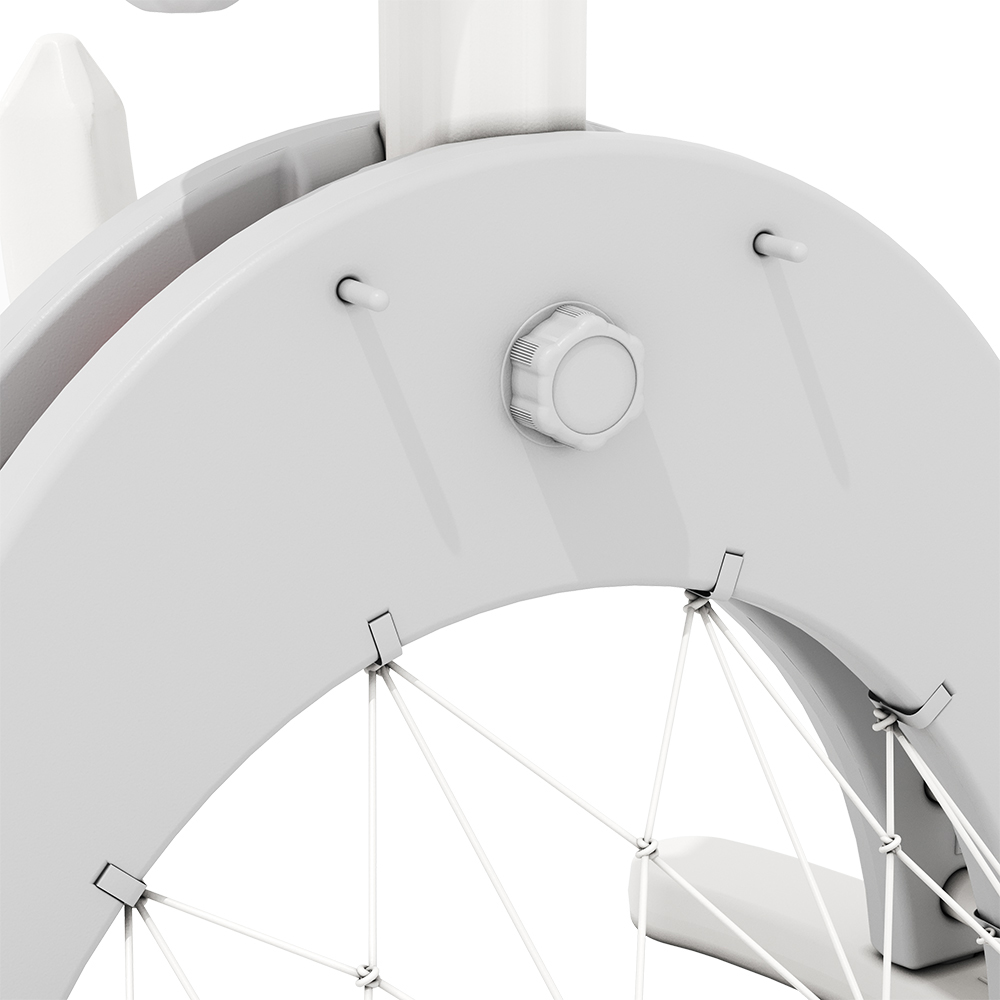 Living and Home White 6 in 1 Toddler Basketball Stand Set Image 6