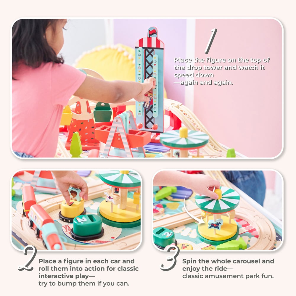 Teamson Kids Multicolour Florida Amusement Park Play Table Image 7