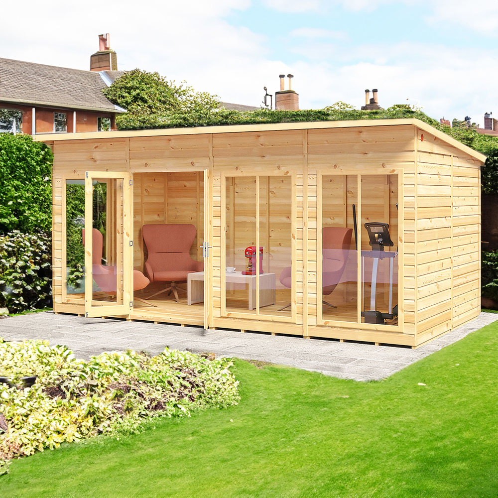 Shire Lela 16 x 8ft Double Door Summerhouse Image 5
