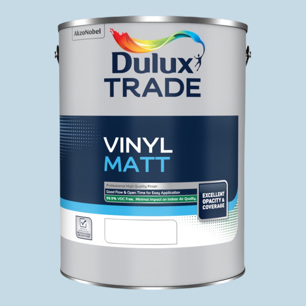 Dulux Trade Mineral Mist Walls and Ceilings Vinyl Matt Paint 5L Image 2