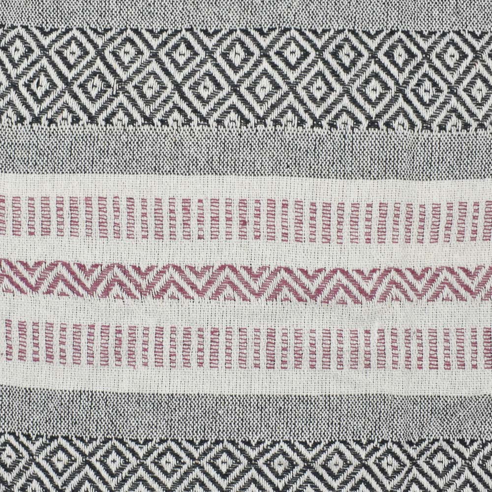 Velosso Blush Aztec Pattern Cotton Woven Tasselled Throw 127 x 152cm Image 3