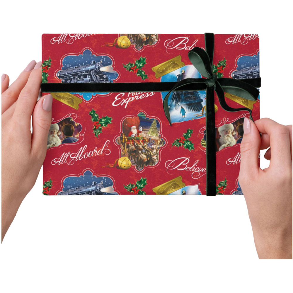 Polar Express Gift Wrapping Paper Image 4
