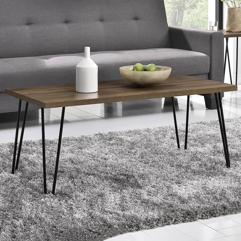 Dorel Owen Walnut Retro Coffee Table Image 1
