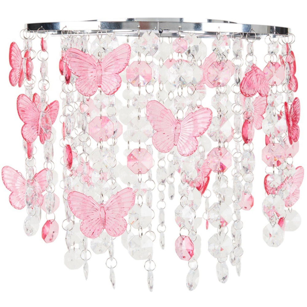 Butterfly Pendant Light Pink Image 1