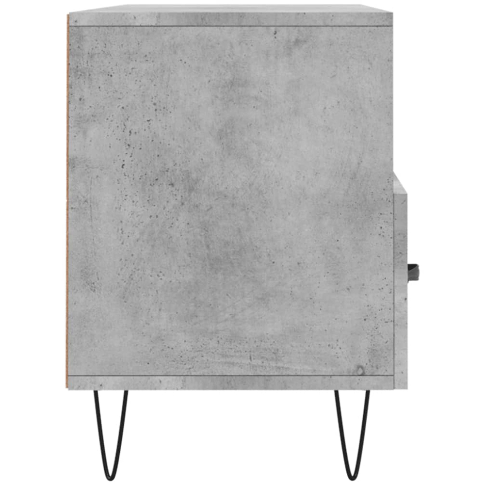 vidaXL 3 Drawer 3 Shelf Concrete Grey TV Cabinet Image 7