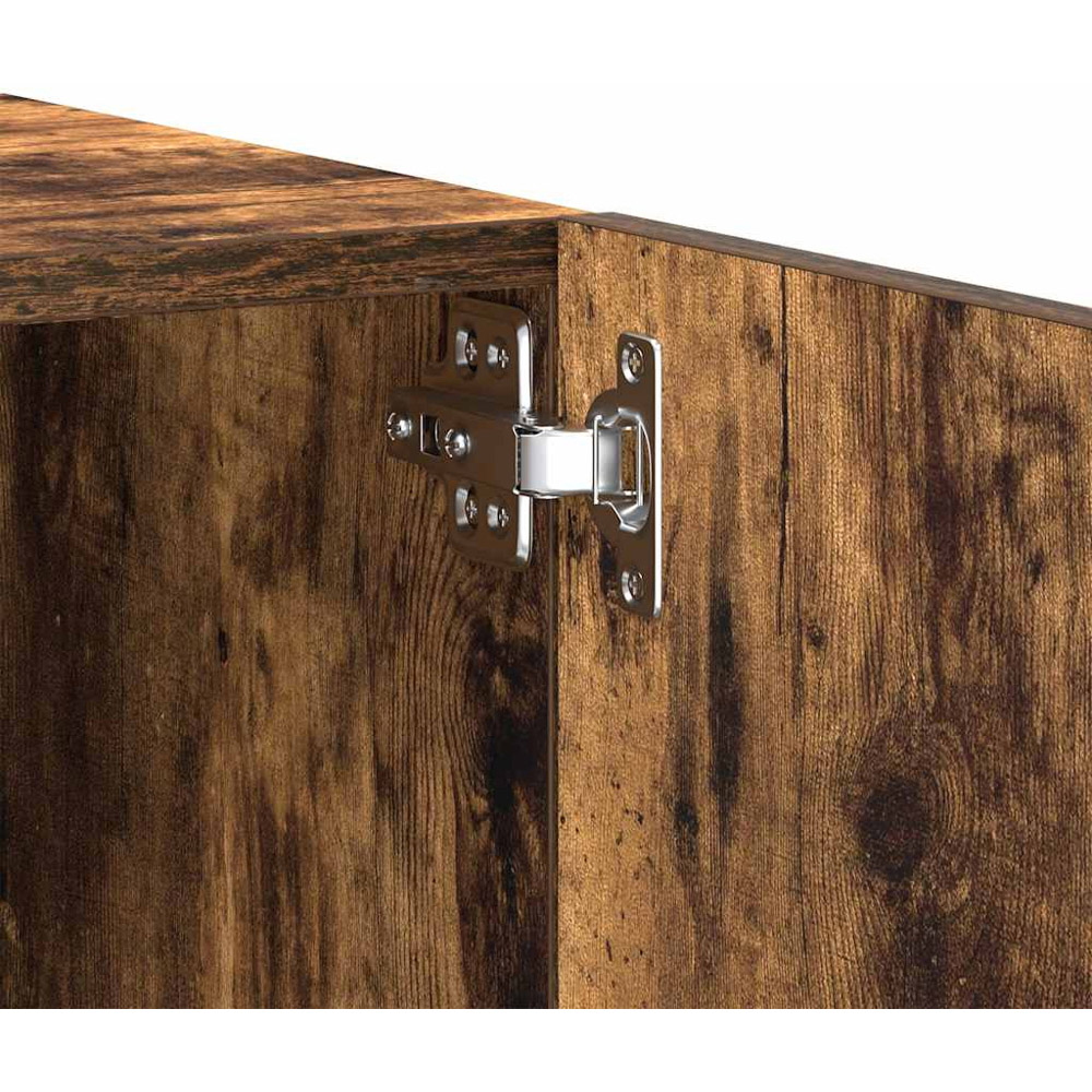 vidaXL 2 Door Smoked Oak TV Cabinet Image 9