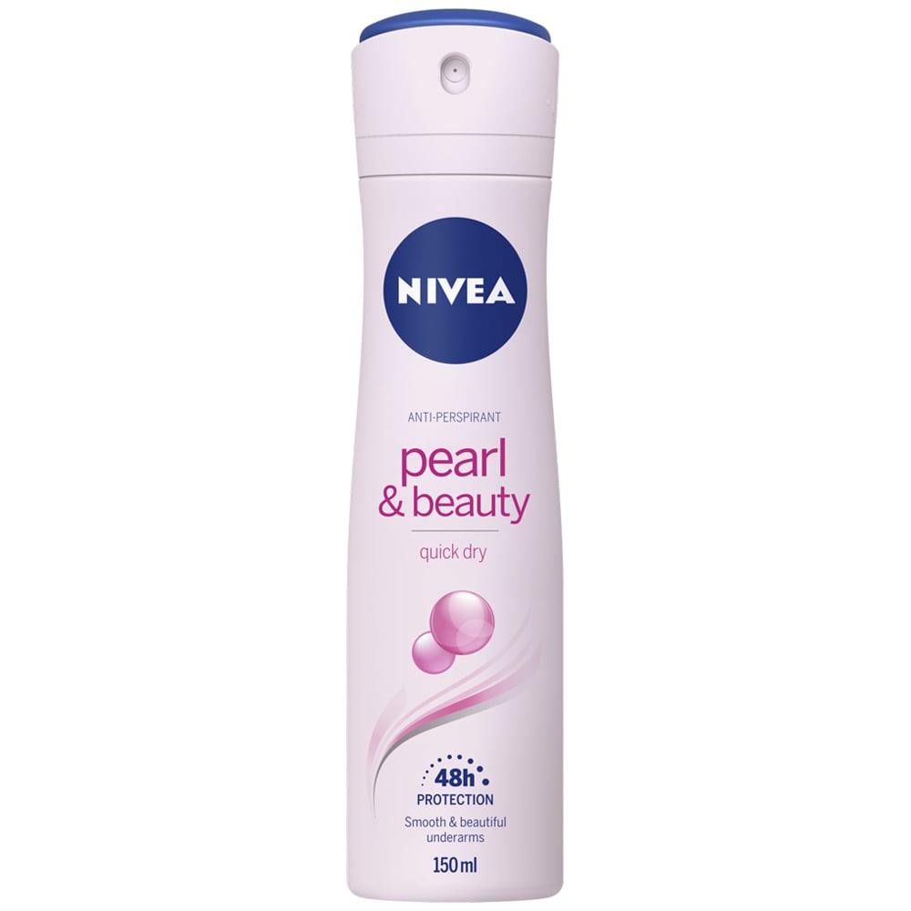 Nivea Pearl and Beauty Anti Perspirant Deodorant Spray Case of 6 x 150ml Image 2