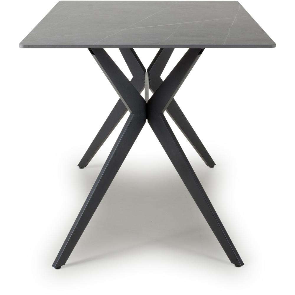 Timor 4 Seater Dining Table Grey Image 3