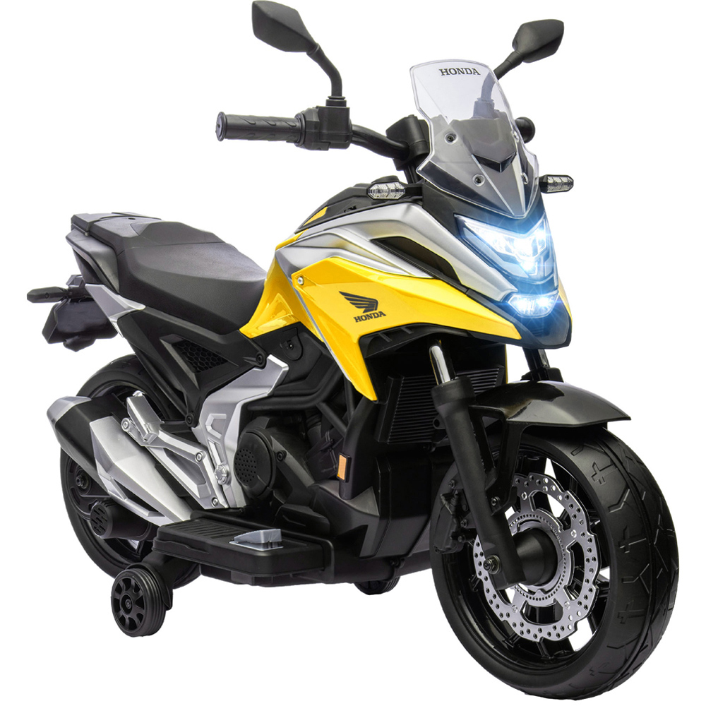Tommy Toys Kids Yellow Licensed Honda Electric Motorbike Image 1