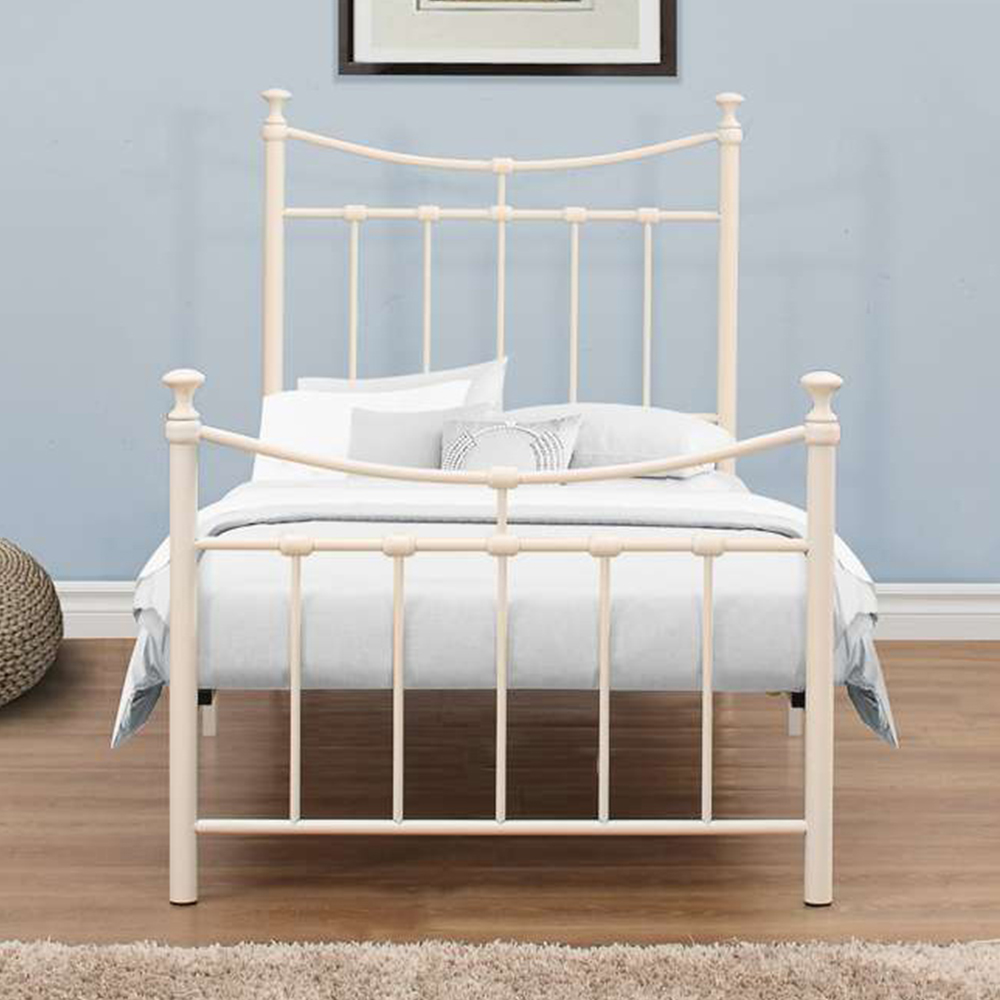 Emily Single Cream Bed Frame Image 3