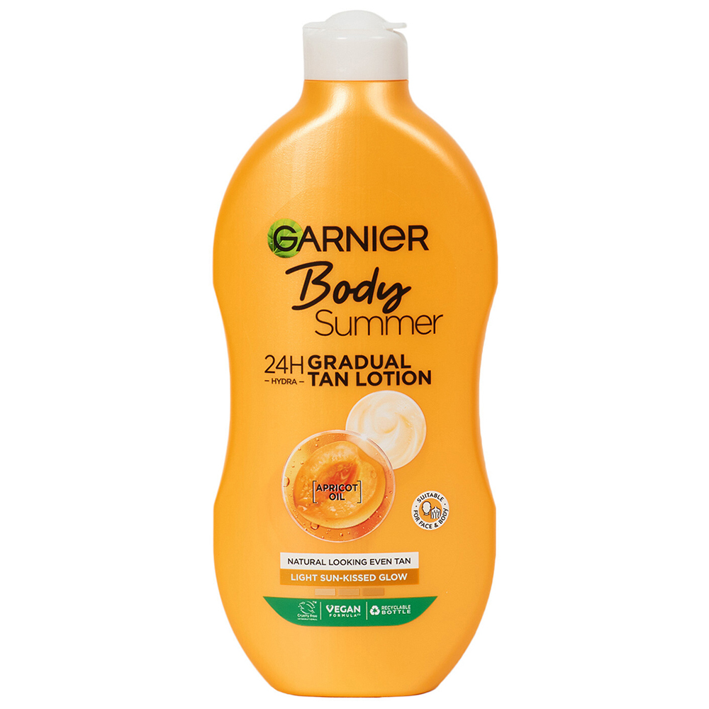 Garnier Summer Body Gradual Self-Tan Moisturiser Dark 400ml Image 1