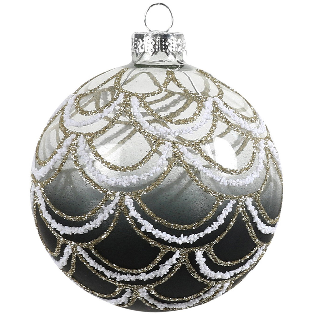 Single Chic Noir Black Beaded Design Bauble in Assorted Style Image 2