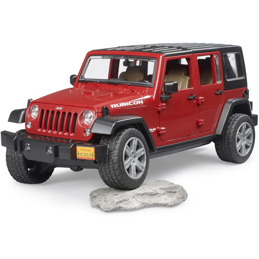 Bruder Kids Jeep Wrangler Unlimited Rubicon with Opening Features Playset Model Image 5