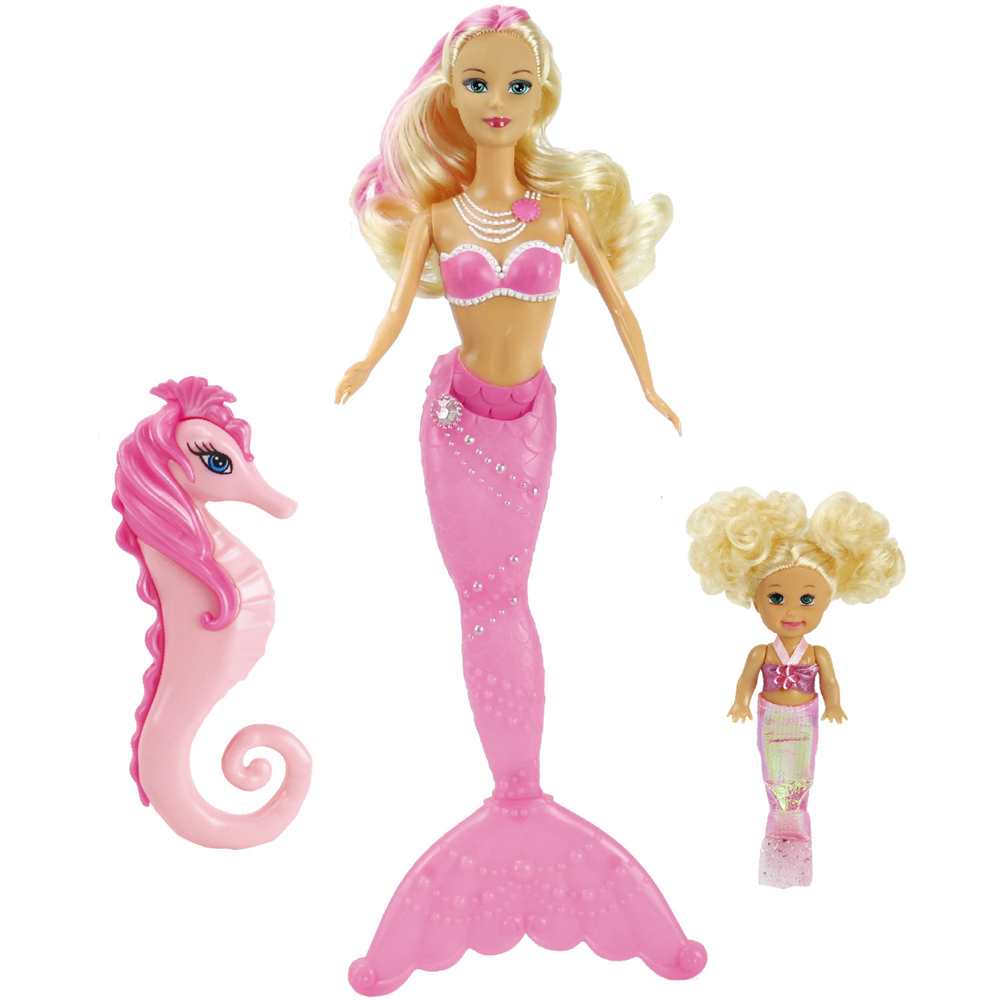 Pink Mermaid Doll Set Image 2