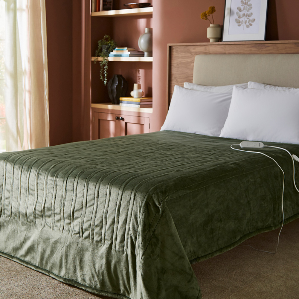 Morphy Richards Green Teddy and Flannel Fleece Heated Electric Throw 160 x 130cm Image 7