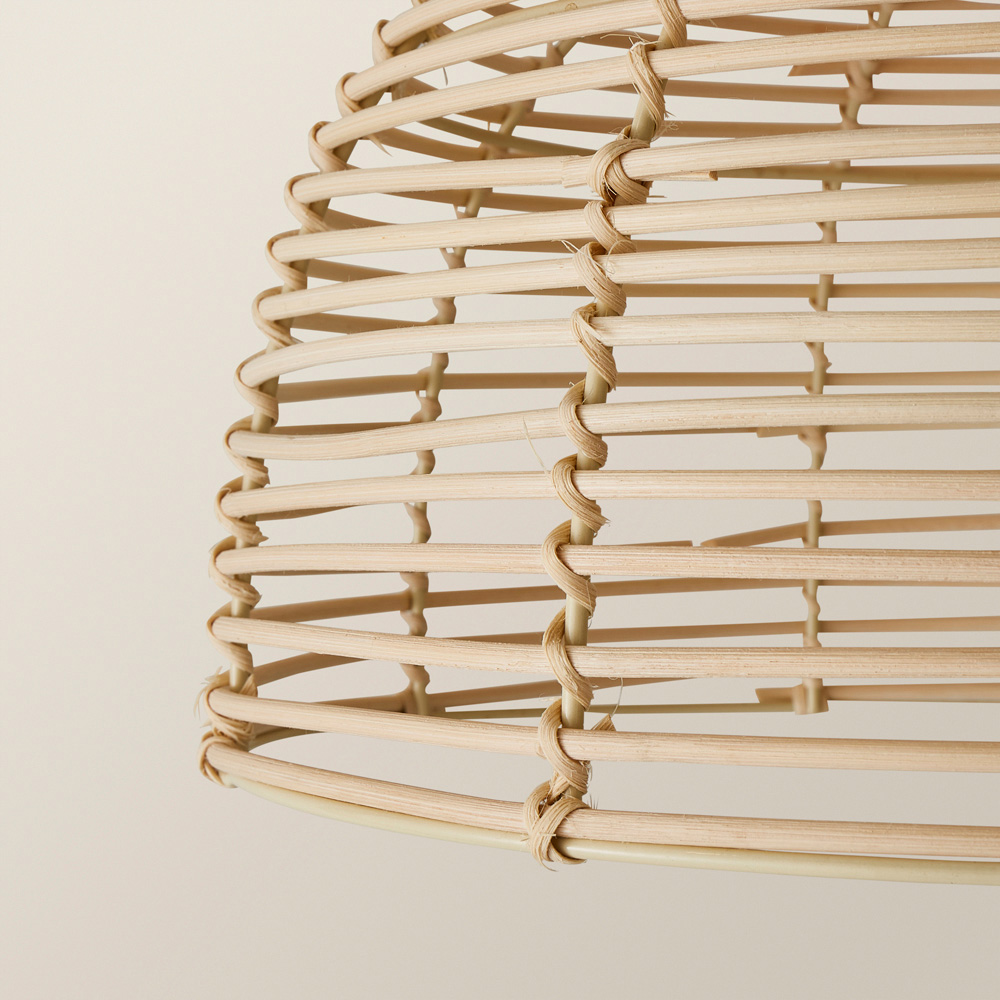ValueLights Lobster Pot Cream Basket Weave Easy Fit Ceiling Light Shade 31cm Image 3