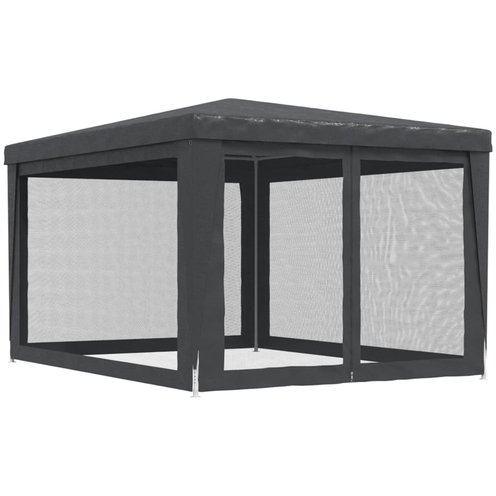 vidaXL 3 x 4m Anthracite Party Tent with 4 Mesh Sidewalls Image 5