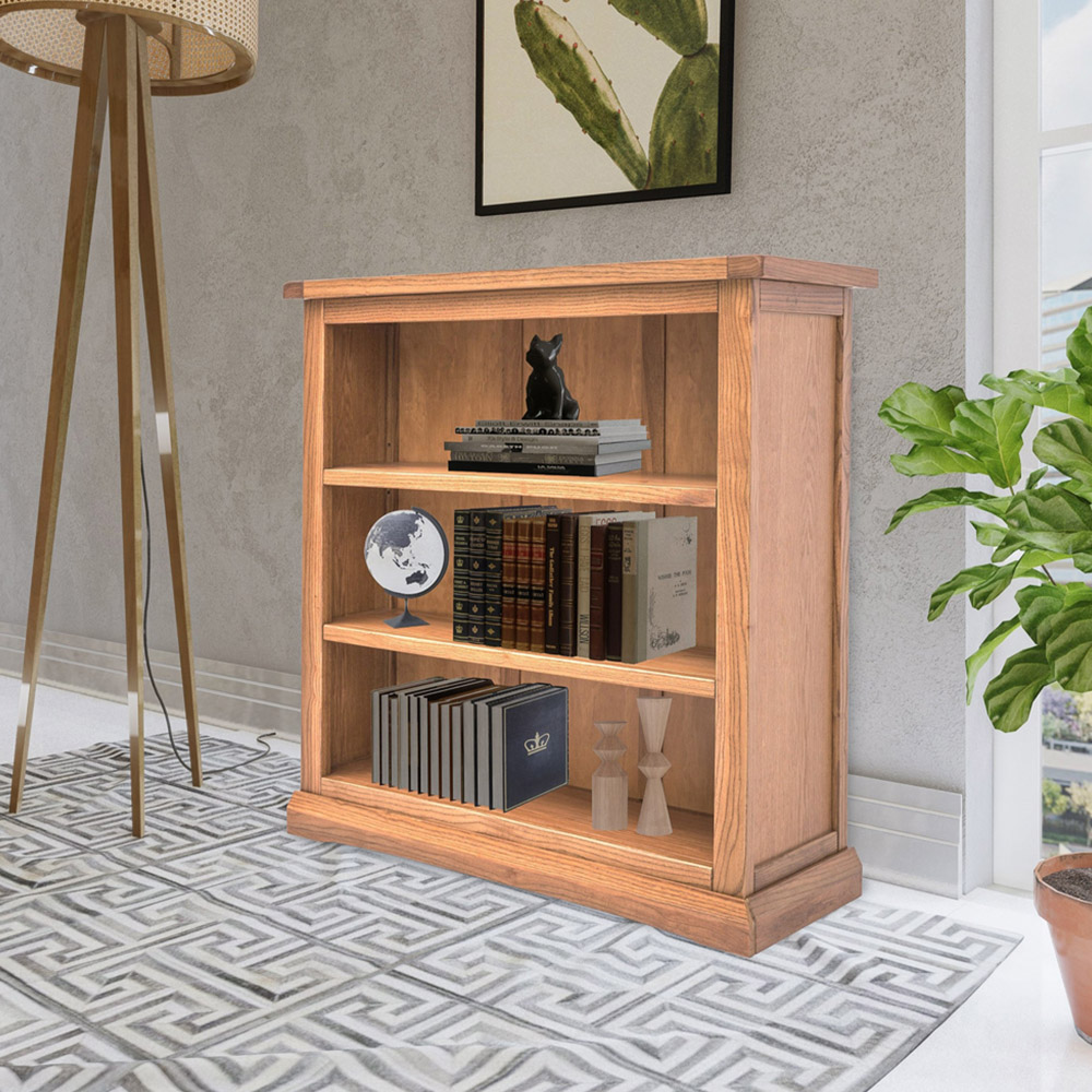 Salerno 3 Shelf Light Wood Bookcase Image 8