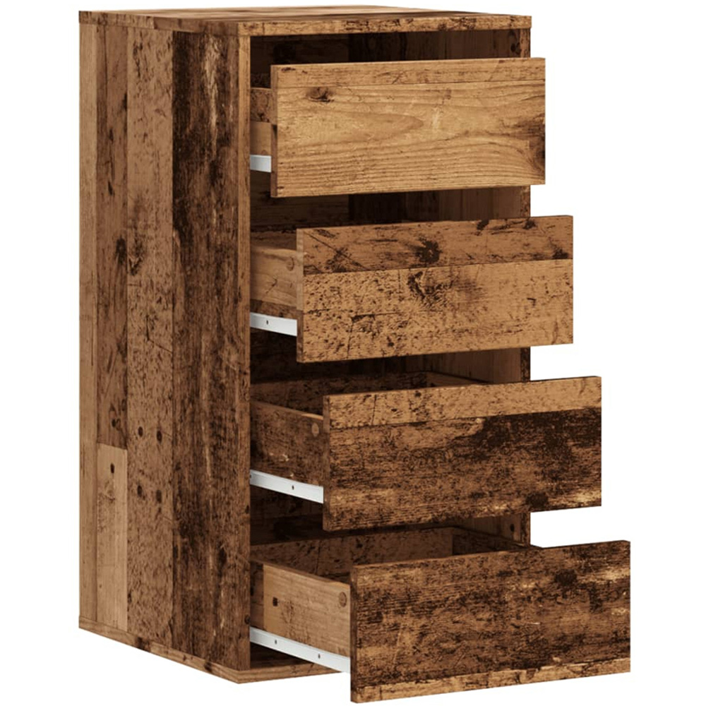 vidaXL 4 Drawer Old Wood Chest of Drawers Image 4