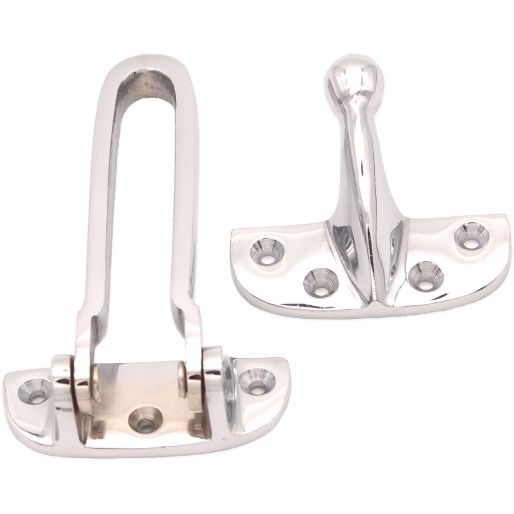 Spira Brass Polished Chrome Door Guard Image 3