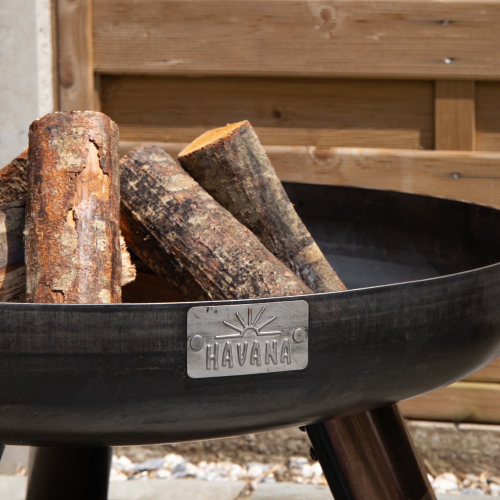 Samuel Alexander Black Steel Primo Caldera Outdoor Fire Pit 35cm Image 9