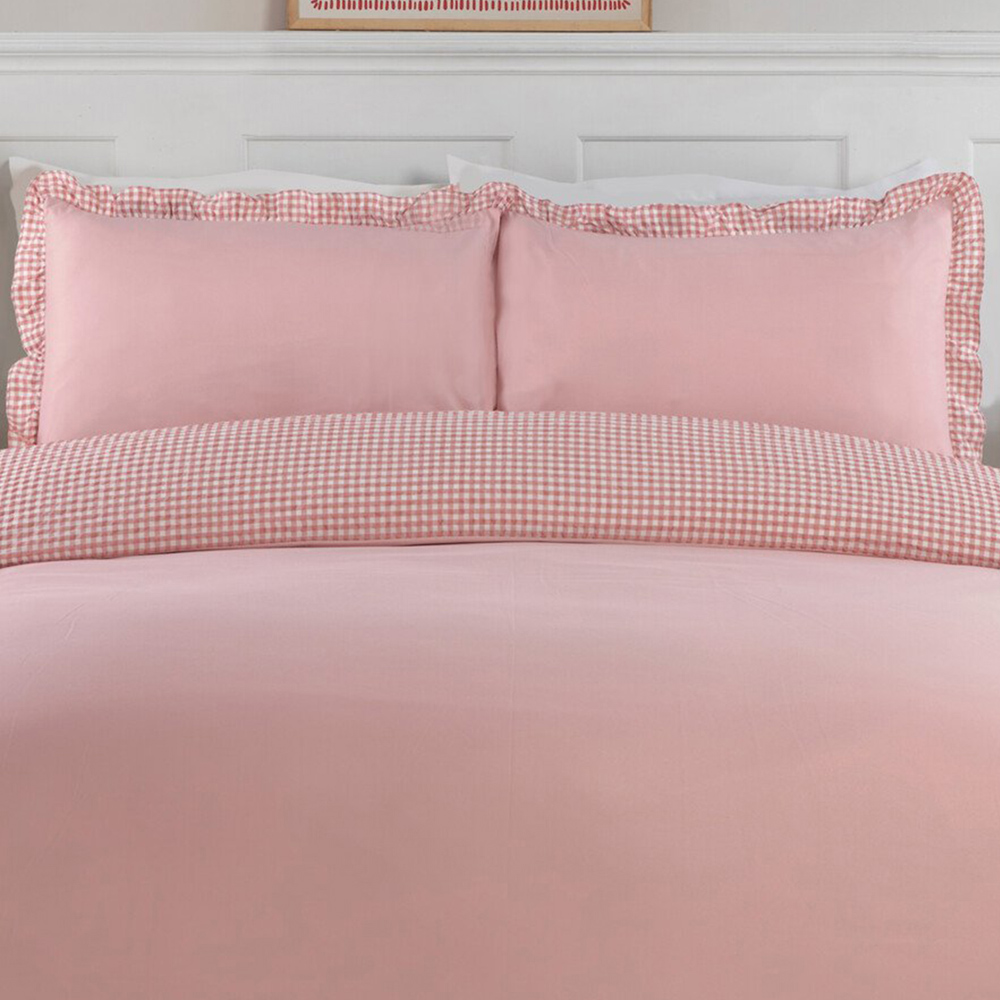 Josette Frill Duvet Set Pink King Image 6