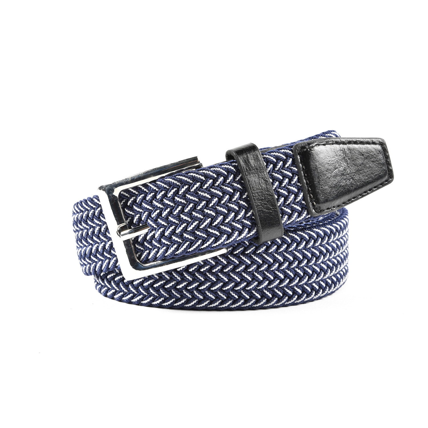Elastic Braided Belt - Blue / M/L Image