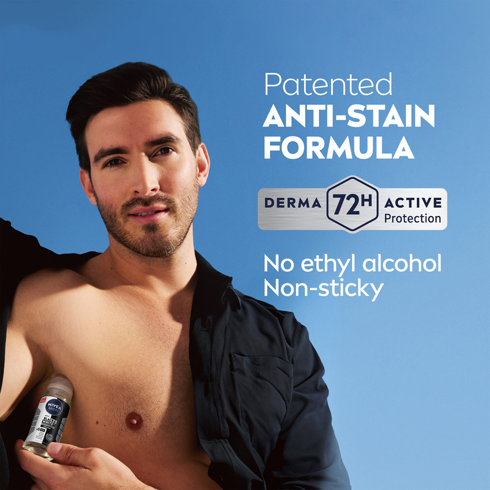 Nivea Men Black and White Original Roll-On Image 3