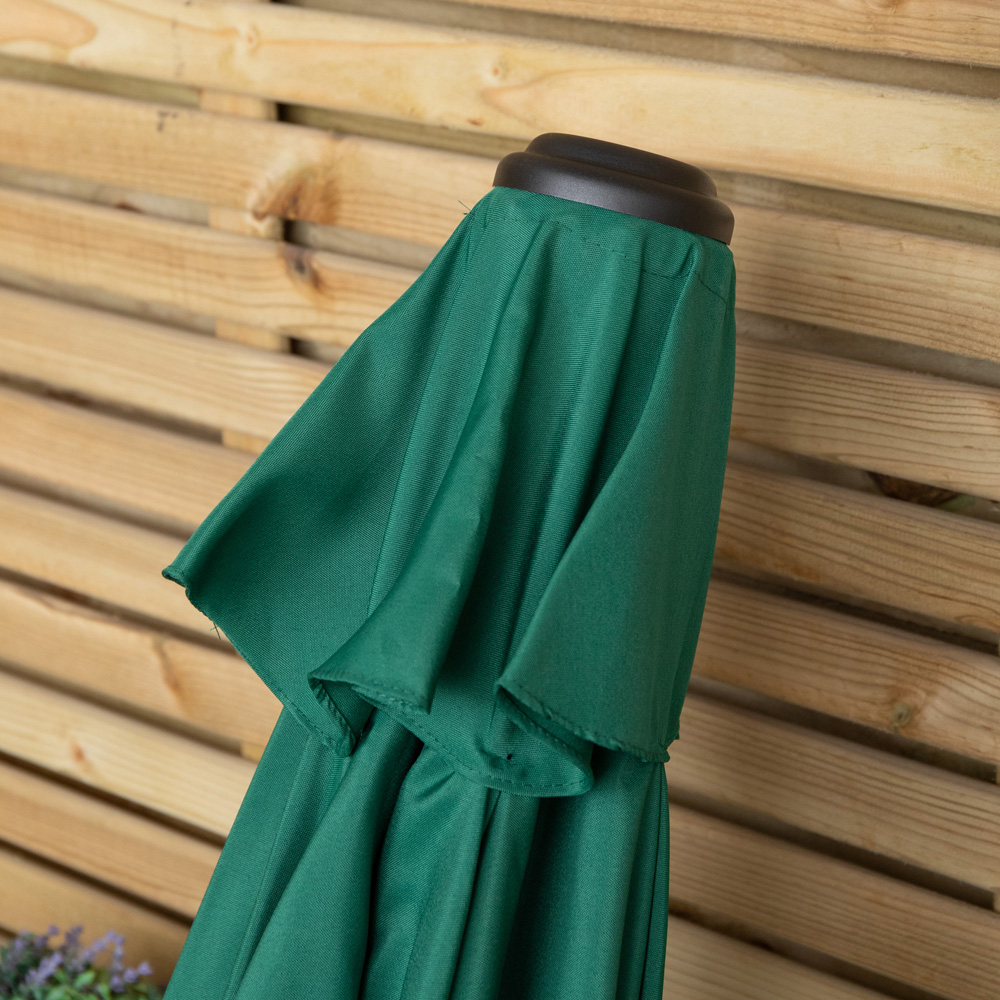 Samuel Alexander Green Cantilever Havana Parasol with Crank Handle and Cover 2.7m Image 6