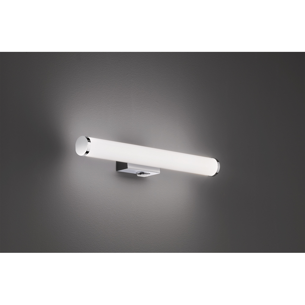 TRIO Mattimo Chrome and White Integrated LED Wall Light Image 2