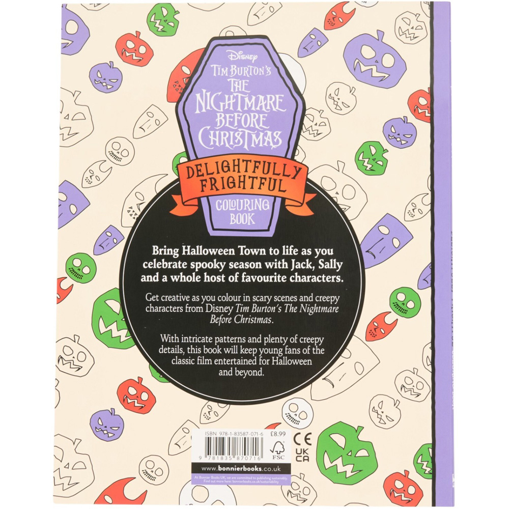 Nightmare Before Christmas Colouring Book | Wilko