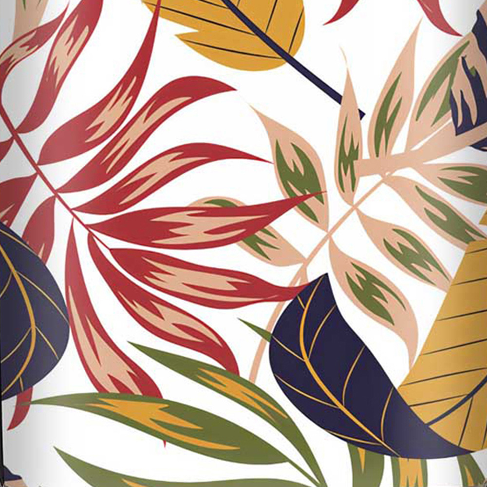 Warren Reed Designer Mini Cabin Hawaiian Style Jungle Leaves Suitcase Image 3